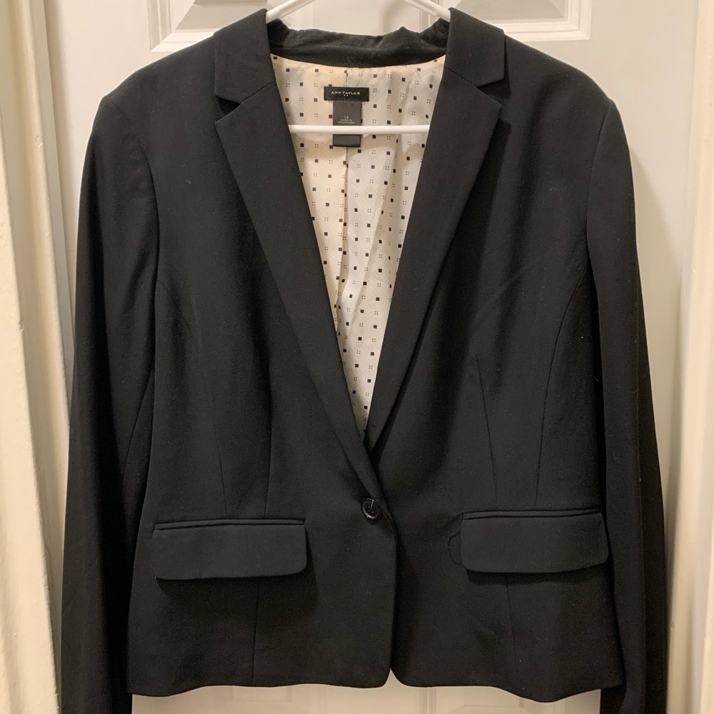 Ann Taylor black suit blazer
